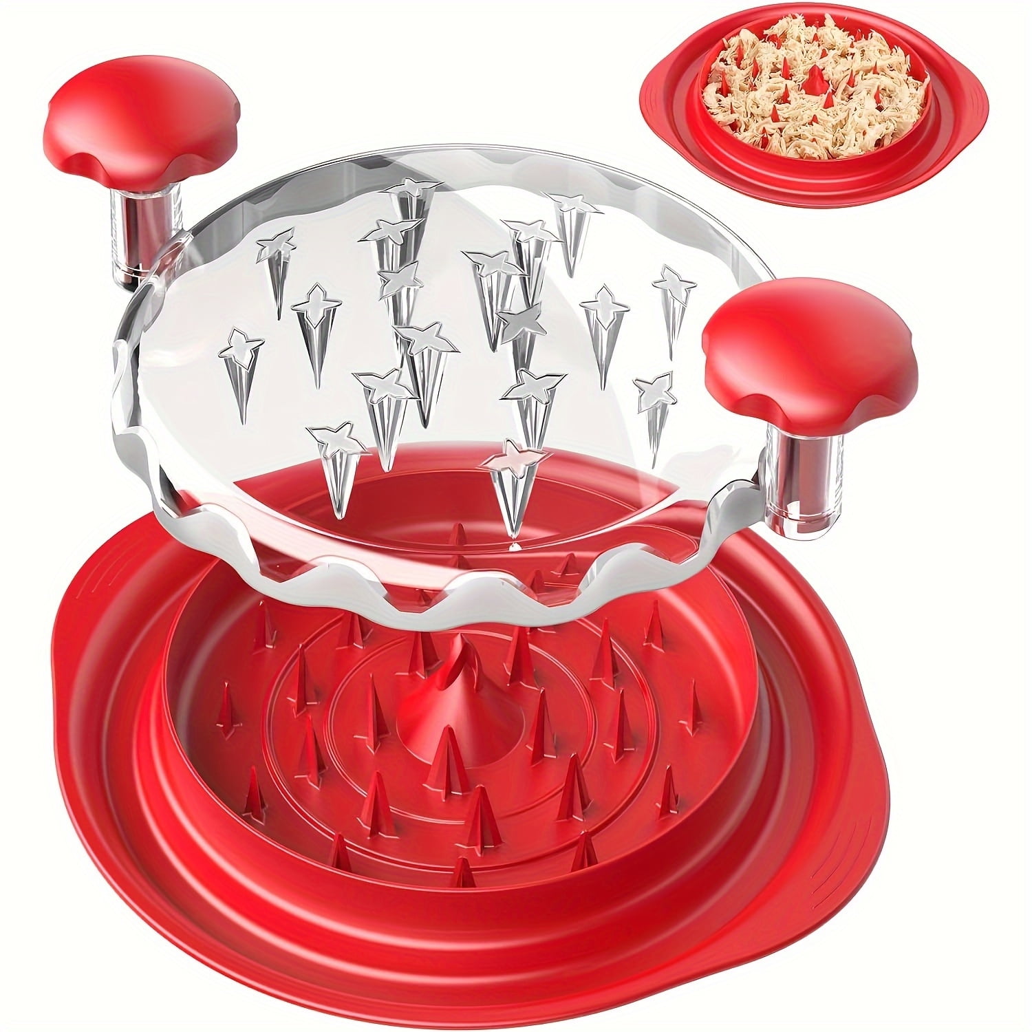 SHZHLAIFUZB Ergonomic BPAFree Large Chicken Shredder with NonSlip Grip for Perfectly Shredded