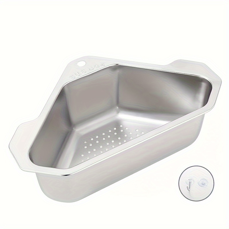 SHZHLAIFUZB Large Stainless Steel Kitchen Sink Strainer Basket with