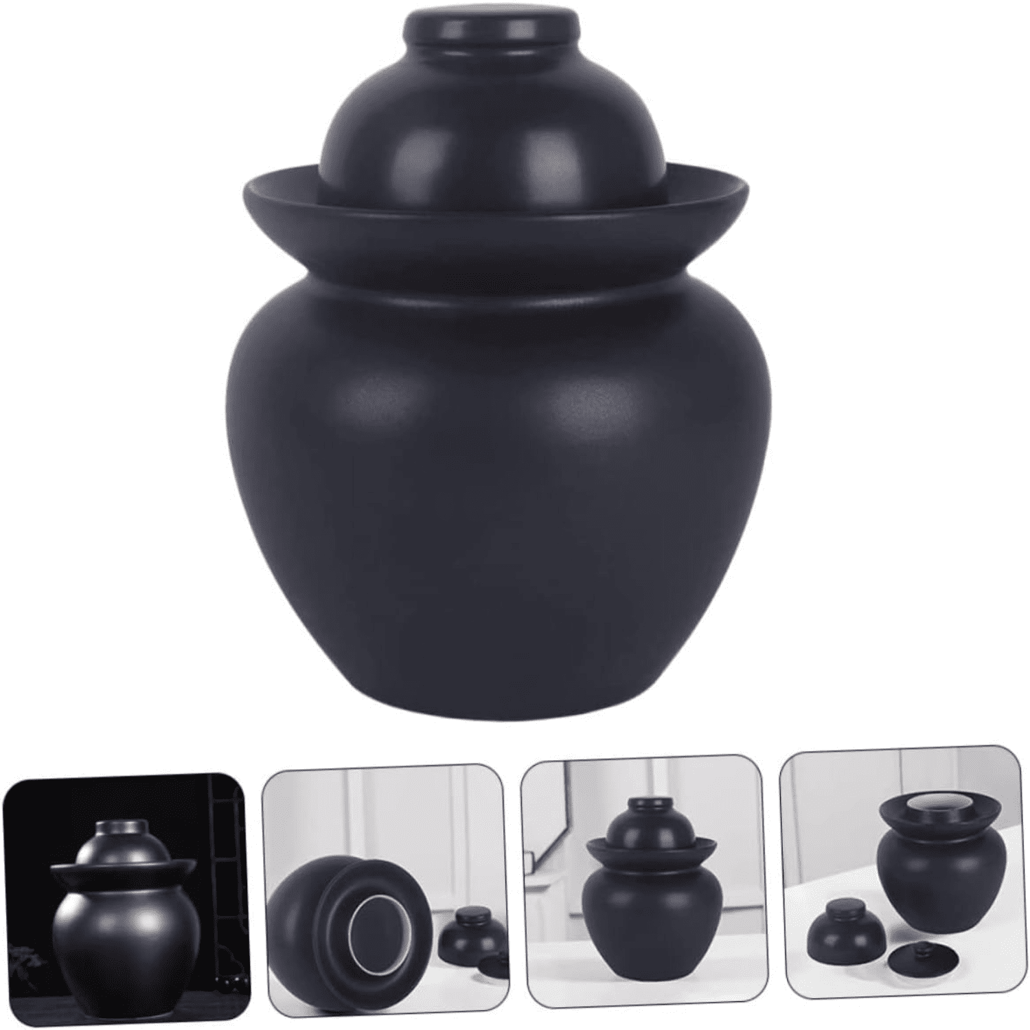 SHZHMM Ceramic Fermenter Pottery Kit with Wide Mouth Glass Containers