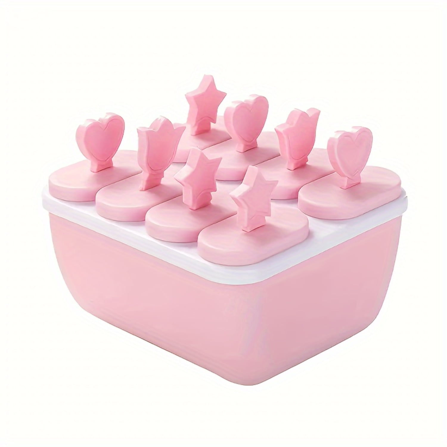 SHZHMX Creative Plastic Popsicle Mold for Ice Cream and Jelly Making Household Ice Cube Box and