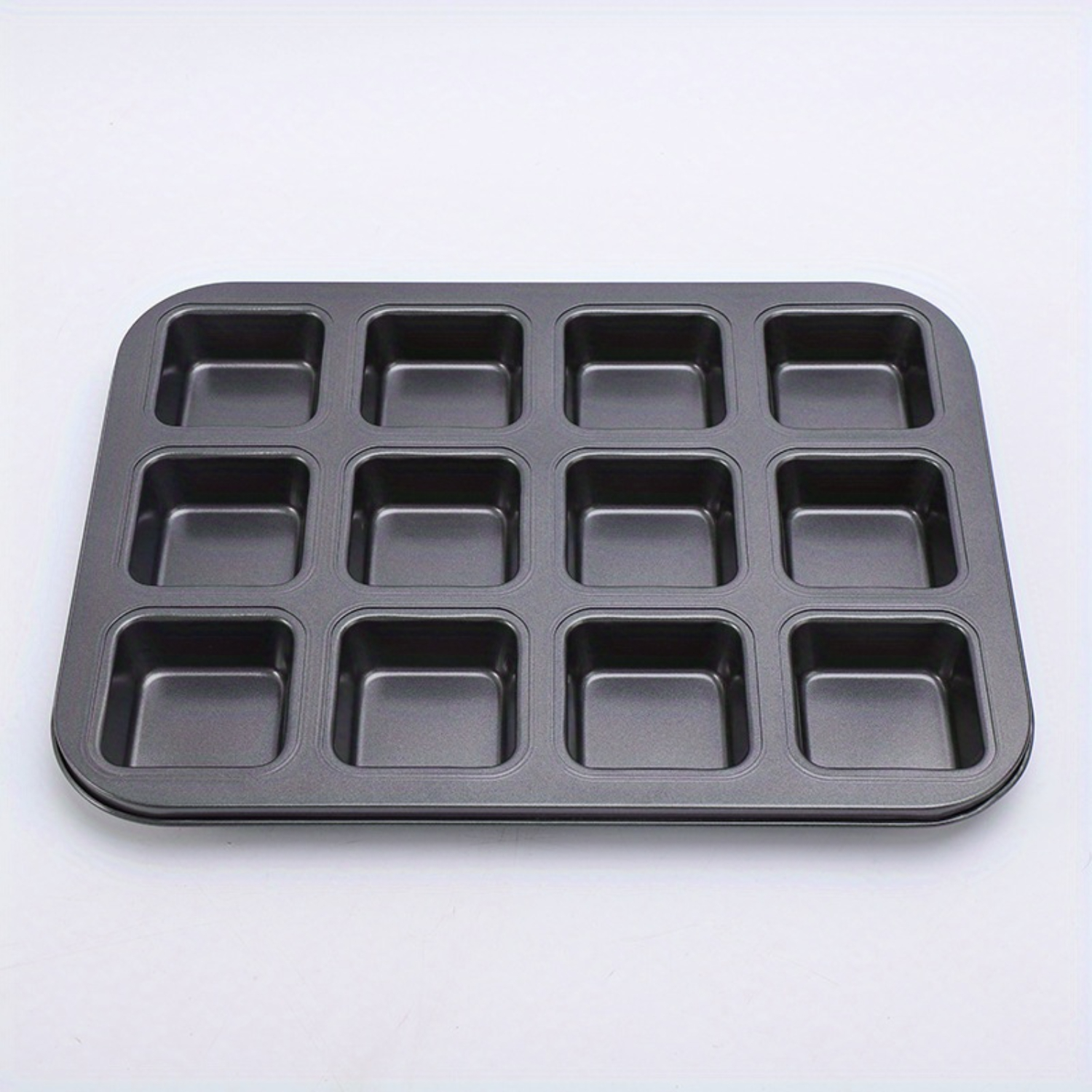 SHZHMX NonStick 6/12 Cavities Square Mini Bread and Cake Mold for Even