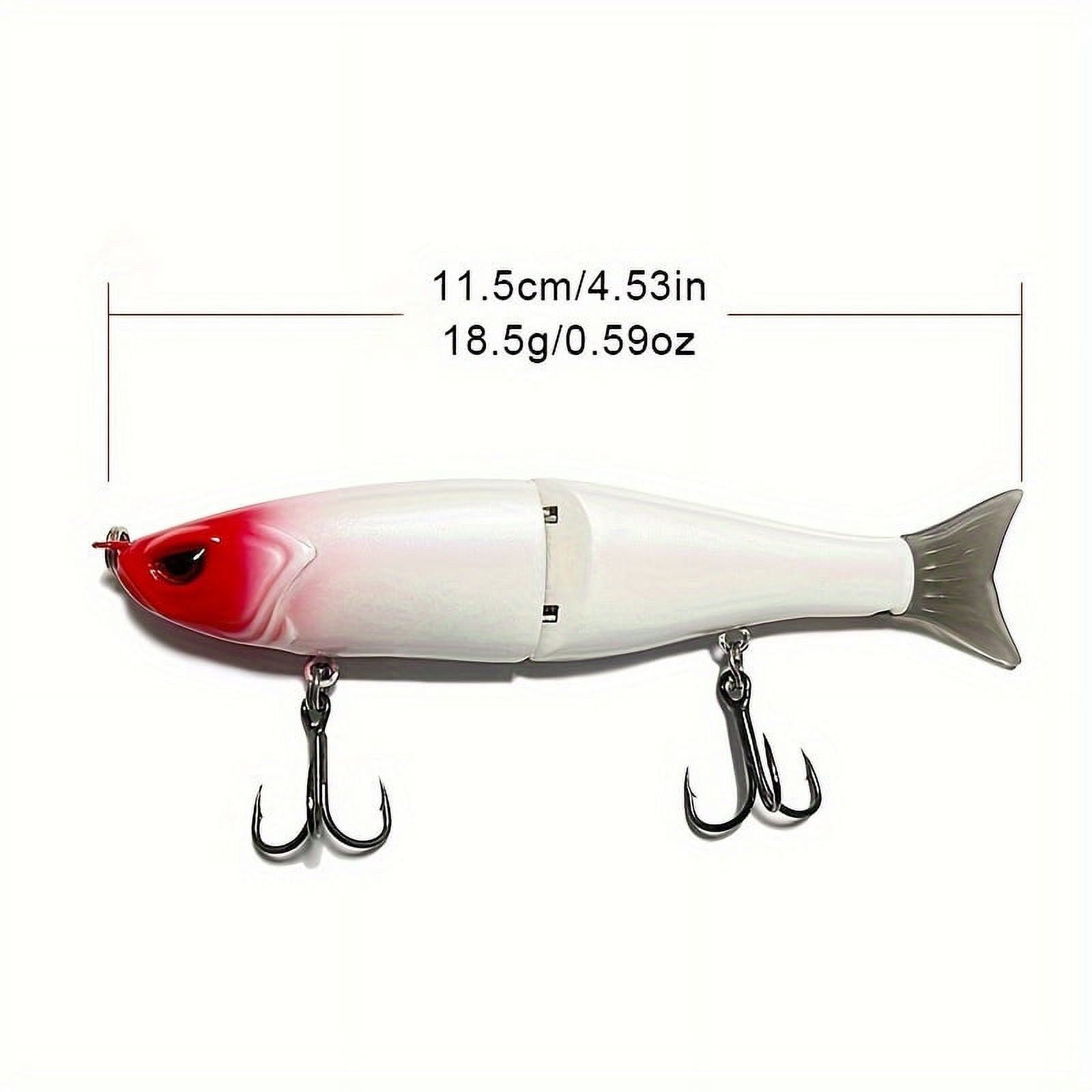 SHZHPQFJY 0.65oz Soft Tail Twosection MultiSection Simulation Plastic