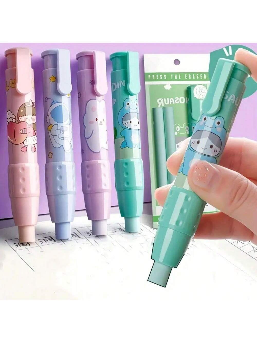 SHZHPQFJY Stretchable and Creative 1pc Pushtype Eraser for Student