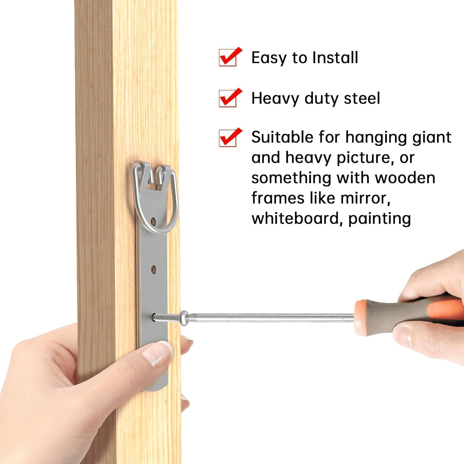 SHZHPQFJY Super Extra Large Heavy Duty DRing Picture Hangers Set of