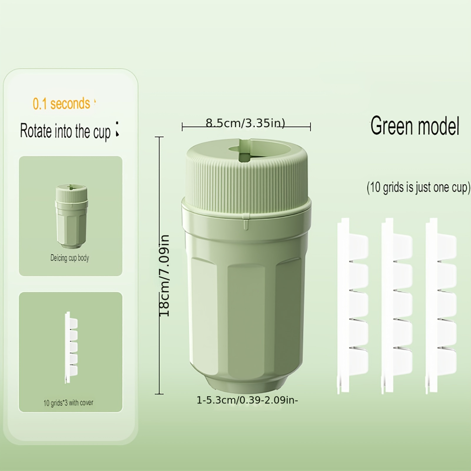 SHZHRUKUNSHM Enhanced EasyTwist Ice Cube Maker With Secure Lid