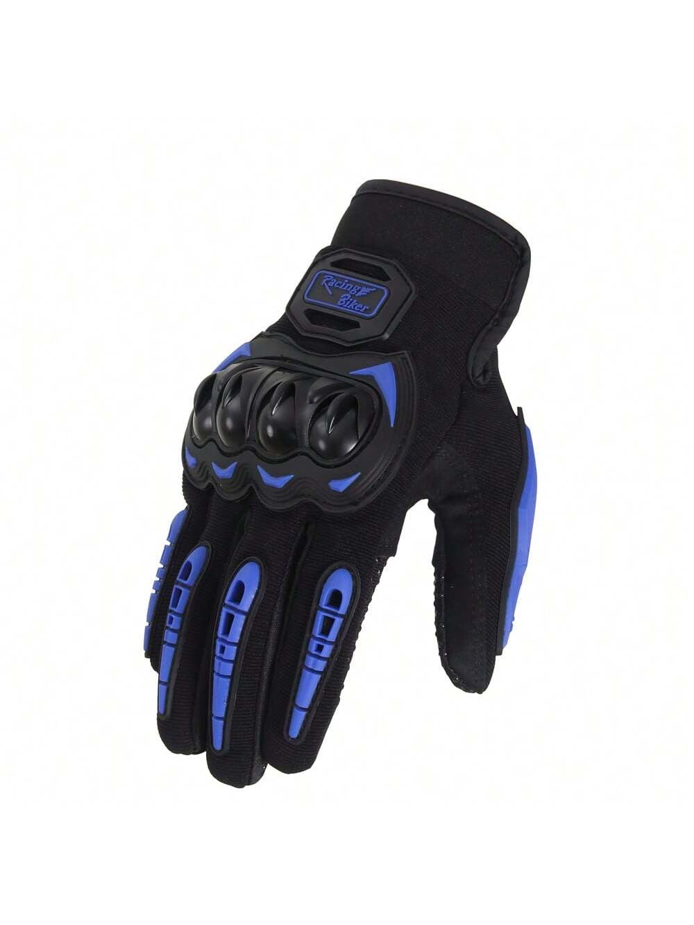 Shzhsdweij enhanced blue motorcycle gloves with touch screen capability