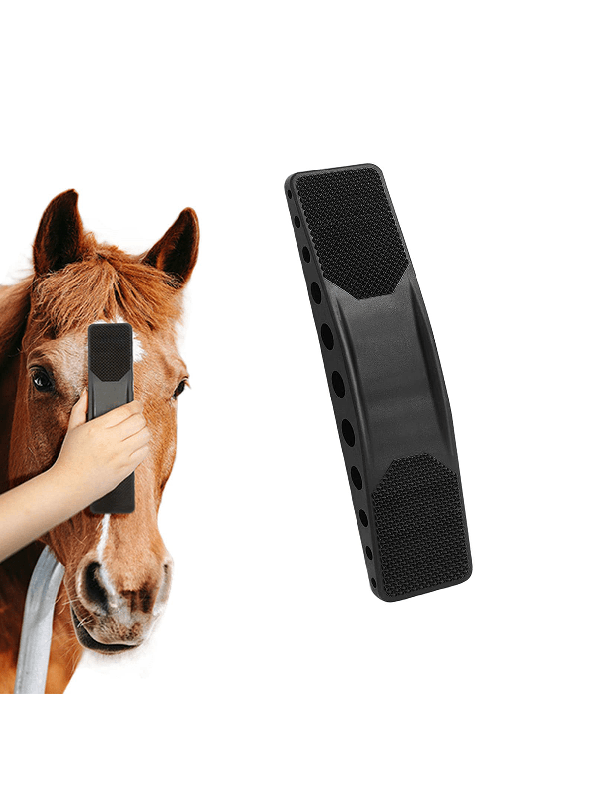 SHZHSDWEIJ Versatile Horse Grooming Tool 6In1 ShortHaired