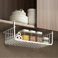 SHZHSDWEIJ White Medium Household Metal Wire Under Shelf Hanging