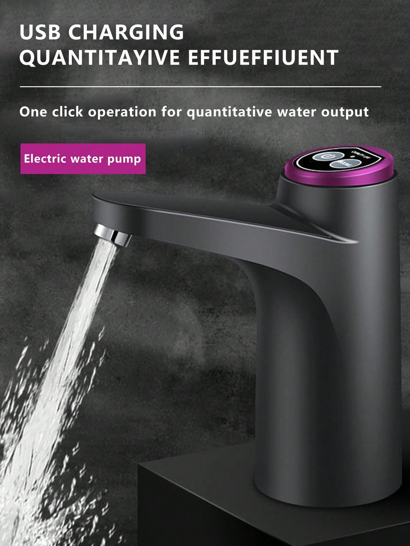 SHZHYIQIMR Portable USB charging water dispenser for 5 gallon bottle