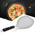 SHZHYIQIMR Stainless Steel Flat Pizza Peel Baking Shovel Paddle for