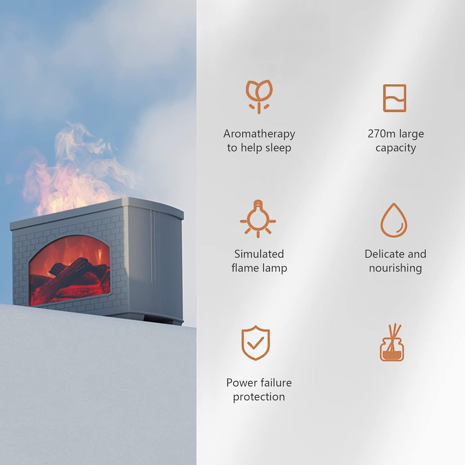 SHZHYUESONGKJ Black Essential Oil Diffuser Quiet Desktop Ultrasonic