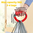 SHZHYUESONGKJ Convenient Ergonomic SelfLocking Thumb Bag Carrier