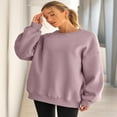 SHZHYUESONGKJ Cozy and stylish EFAN womens fleece crew neck pullover