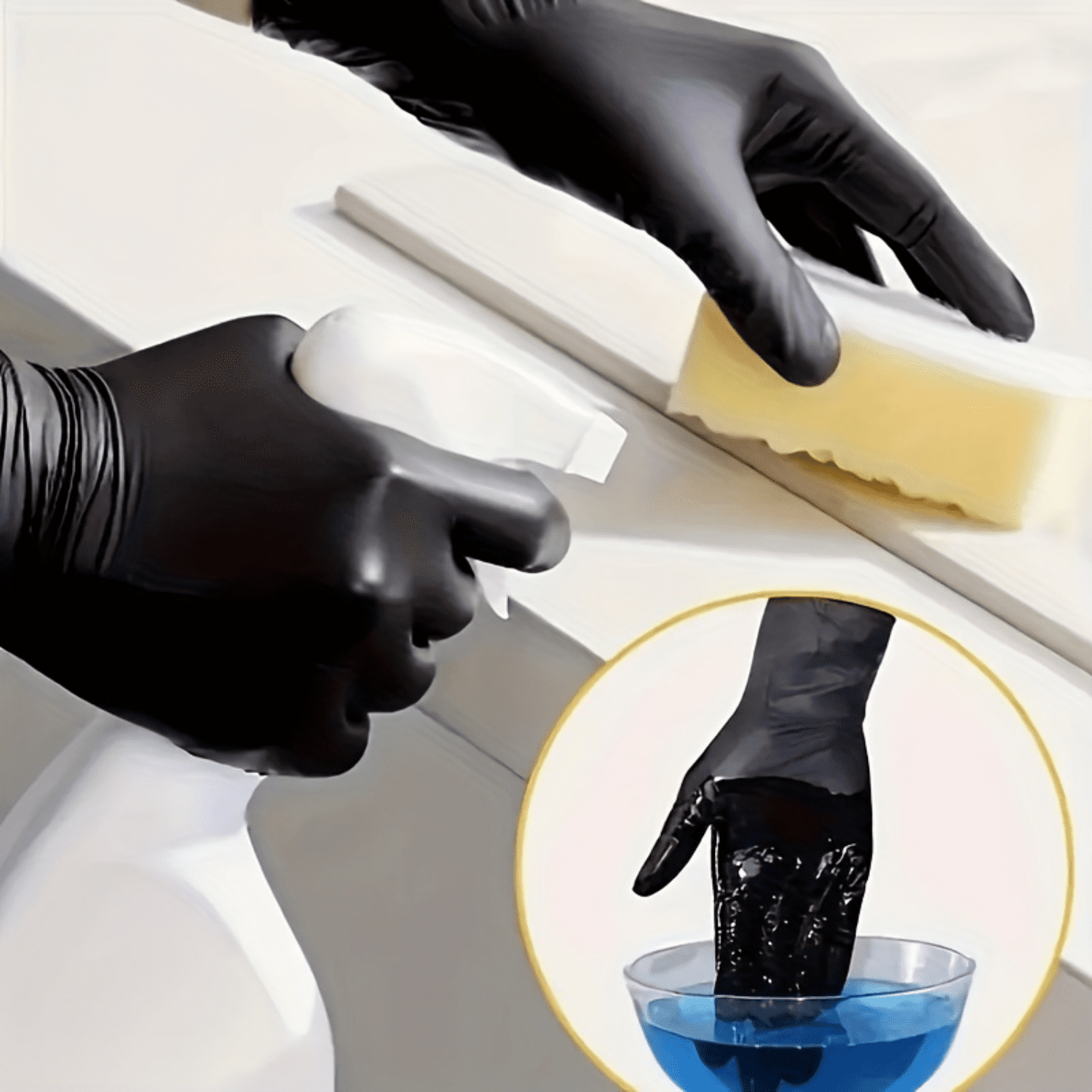 SHZHYUESONGKJ Durable HeavyDuty AntiStatic Waterproof Nitrile Gloves