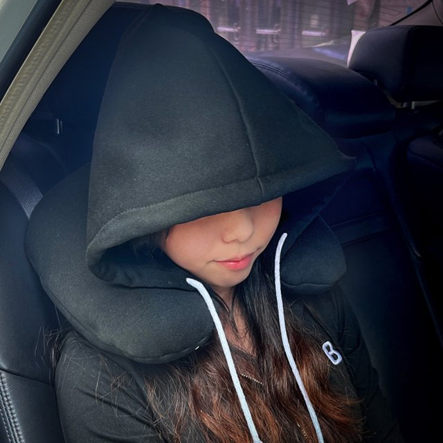 SHZHYUESONGKJ Ergonomic UShaped Travel Neck Pillow with Soft Particle