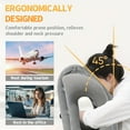 SHZHYUESONGKJ Soft and Ergonomic Inflatable Travel Pillow with Patented