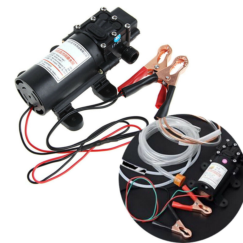 SHZICMY 12V Motor Oil Gasoline Fuel Fluid Extractor Electric Transfer Change Pump 5L/Min.