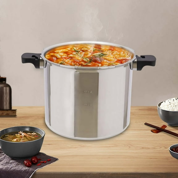 SHZICMY 23 Quart Pressure Canner w/ Gauge & Release Valve Aluminum Alloy Cookware Silver
