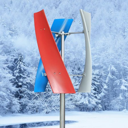 SHZICMY 400W Wind Power Turbine Vertical 3 Blades Helix Wind Generator with Controller 12V