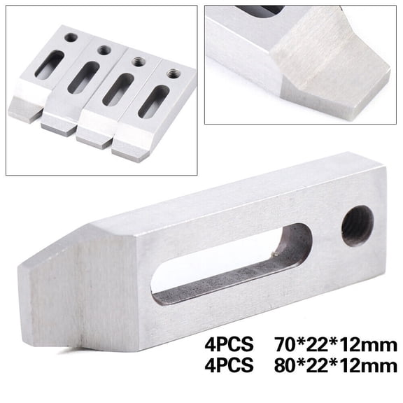 SHZICMY 4PCS CNC Wire EDM Fixture Board Stainless Jig Tool Fits Clamping 70mm M8 Screw