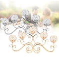 thumbnail image 1 of SHZICMY 5 Arm Crystal Candelabra Votive Candle Holders Table Centerpieces for Banquet Wedding Gold, 1 of 10