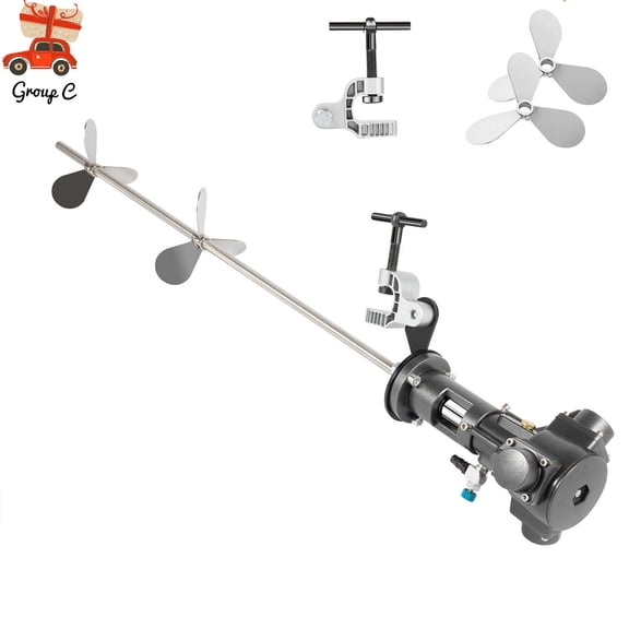 SHZICMY 50 Gallon Mixer Tank Barrel Air Mix Pneumatic Clip Bracket Stainless Steel