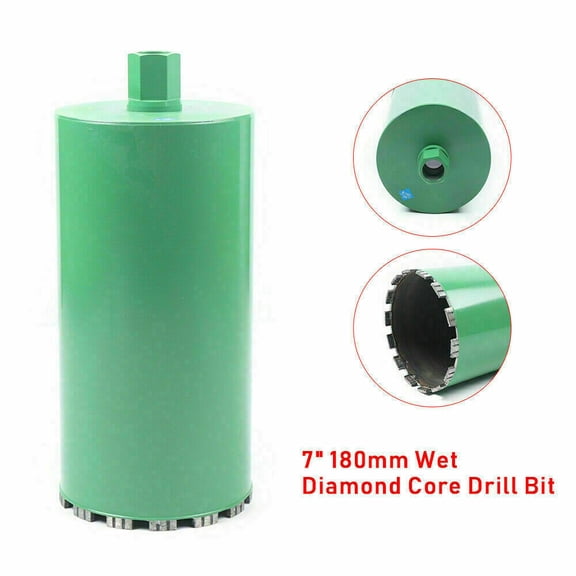 SHZICMY 7" Wet Diamond Core Drill Bit for Concrete Granite Block Coring 13.5" Drill Depth