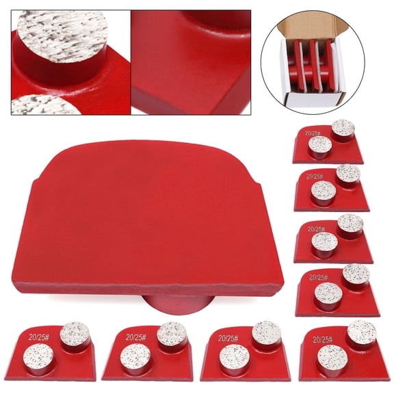 SHZICMY 9 Packs Diamond Grinding Segments Medium Bond 20/25 Grit for Concrete Durable US
