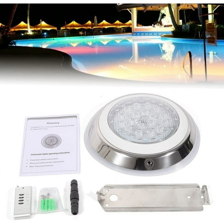 SHZICMY AC 12V Pool Light Underwater Color-Change LED Lights RGB IP68 with Remote Waterproof 54 W