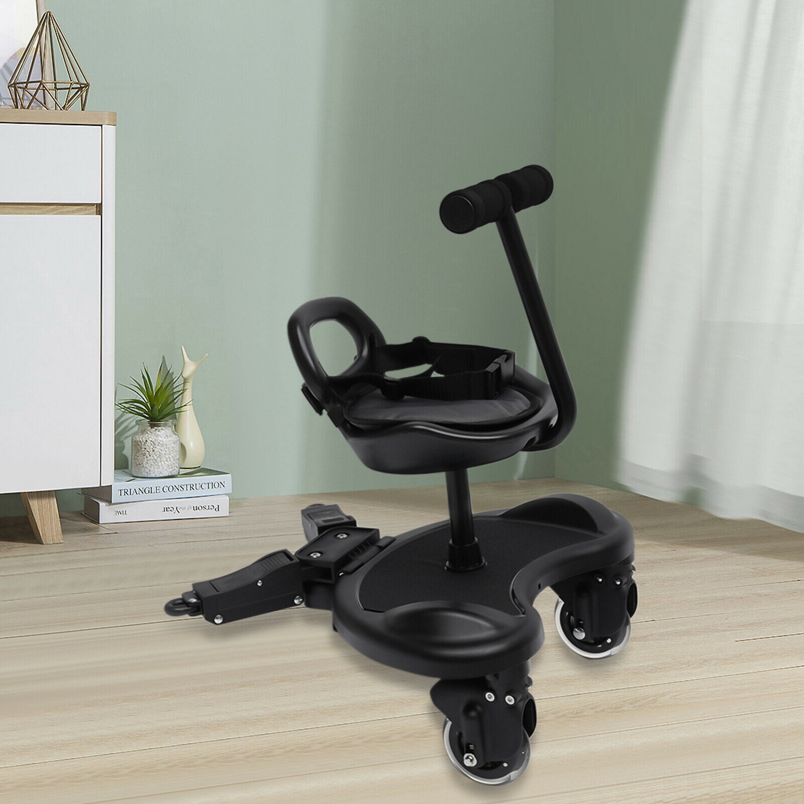 SHZICMY Child Buggy Stroller Step Board Kid Toddler Wheeled Pushchair Connector Max.25KG