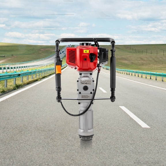 SHZICMY Gas Powered T Post Driver Fence Pile Driver Push Pile Gasoline Engine 2.3HP 52CC