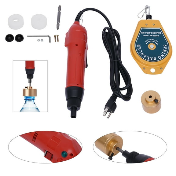 SHZICMY Handheld Electric Bottle Capping Machine Screw Capper Sealing Sealer Tool 110V