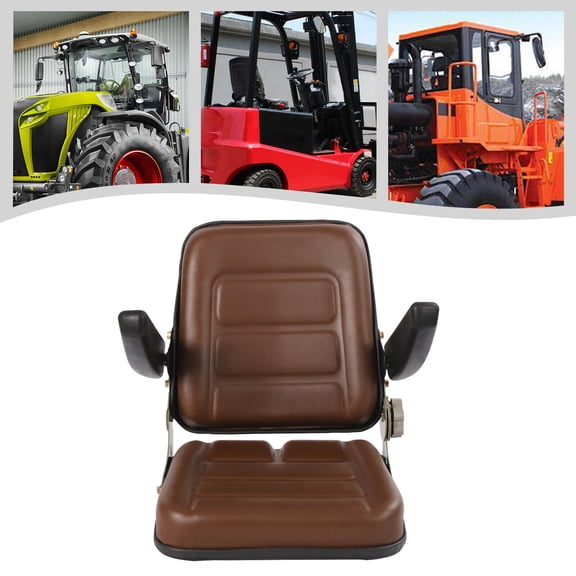 SENDERPICK High Back Mower Seat Universal Lawn Tractor Seat W/Adjustable Backrest Durable