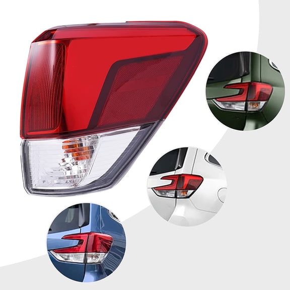 SHZICMY LED Outer Tail Lights Lamps Assembly for 2019 2020 2021 Subaru Forester Passenger Side Brake Lamp Red Lens Rear Taillights RH