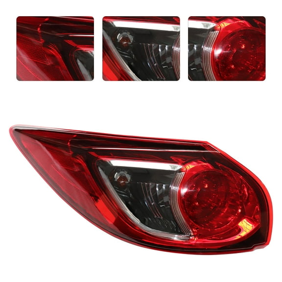 SHZICMY Left Halogen Tail Light For 2013-2016 Mazda Cx-5 Driver Outer Side with Bulb Rear Lamp