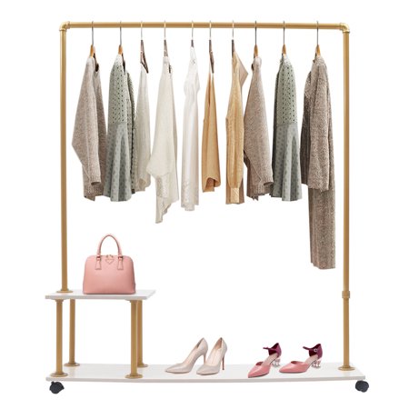 SHZICMY Luxury Metal Display Clothing Shelves Boutique Clothing Display Shelf Design USA