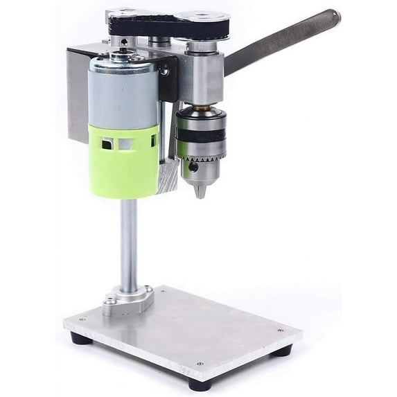 SHZICMY Mini Drill Press Precision Benchtop Drilling Machine, DIY Mini Drill Press for Bench Drilling Machine Variable Speed Drilling Chuck