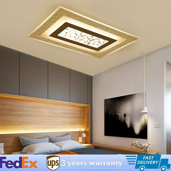 SHZICMY Modern Acrylic Flush Mount LED Ceiling Light Kitchen Bedroom Down Lighting Lamp