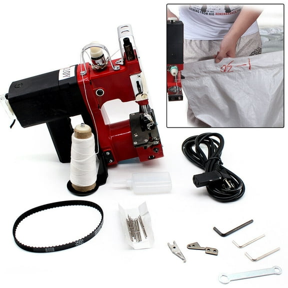 SHZICMY Portable Electric Sewing Machine Adjustable Pressing Force 190W 110V 1800 rpm