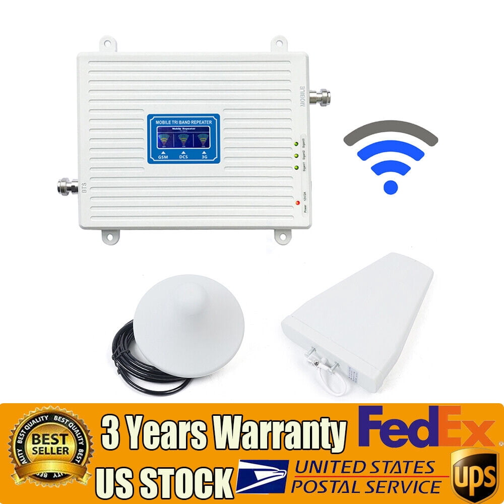 SHZICMY Repeater 900/1800/2100 3G 4G Signal Booster phone Amplifier Kit GSM DCS Tri Band