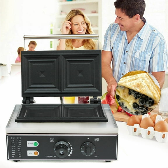 SHZICMY Stainless Steel Commercial Sandwich Machine Panini Press Grill Making Machine