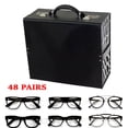 thumbnail image 1 of SHZICMY Sunglass Organizer Leather Eyeglasses Collector 48 Slots PU Eyewear Display Case Storage Box, 1 of 13