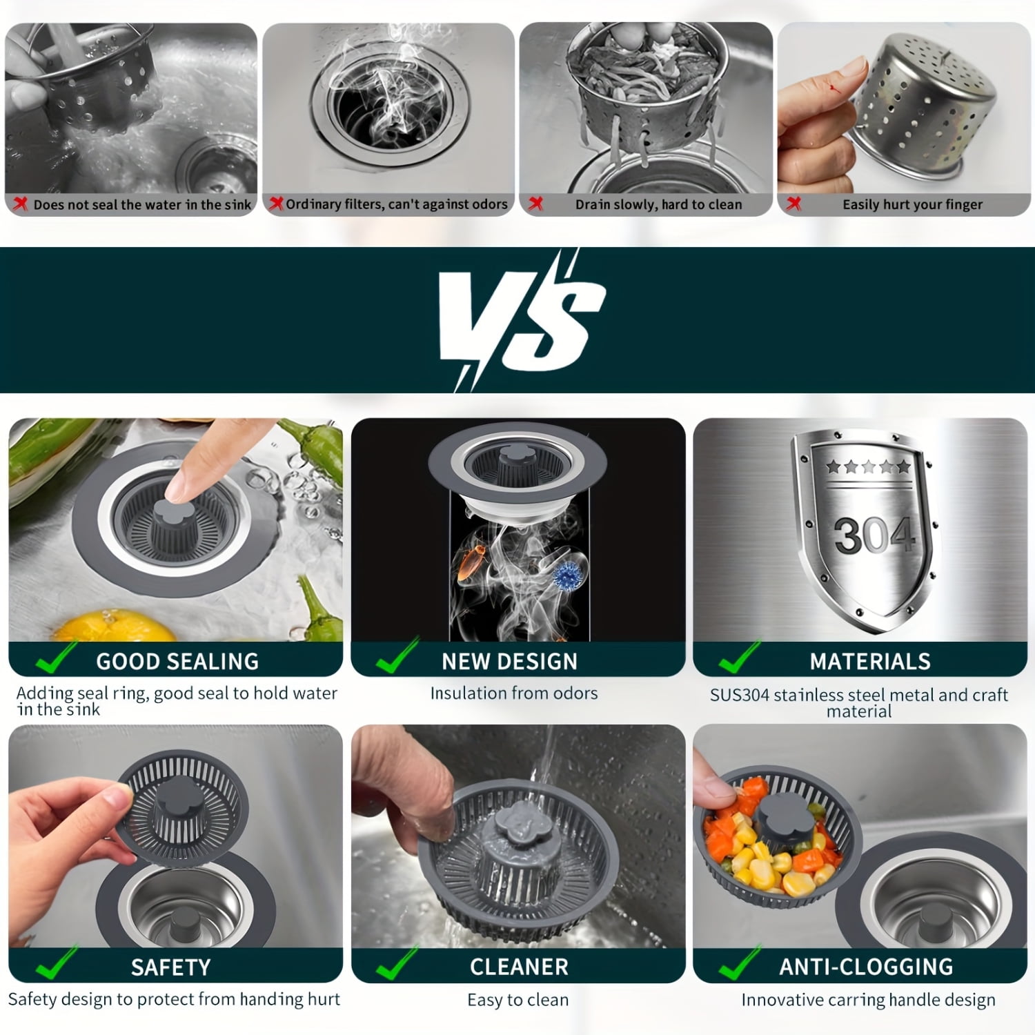 SHZNSJWDKJ Durable and Efficient AntiClogging 304 Stainless Steel