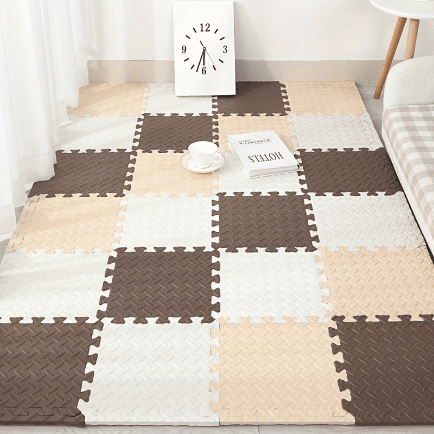 SHZNSJWDKJ Safe NonToxic and Durable 10Piece Soft Foam Puzzle Floor