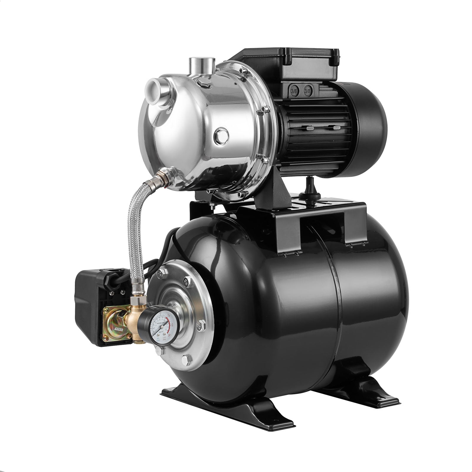 SHZOND 1.6 HP Shallow Well Pump with Pressure Tank, 1000GPH 110V