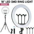 thumbnail image 1 of SHZOND 18" LED Ring Light Kit with Stand 85W LED Ring Dimmable 6000K for Camera Photography, YouTube Videos, Makeup, 1 of 12