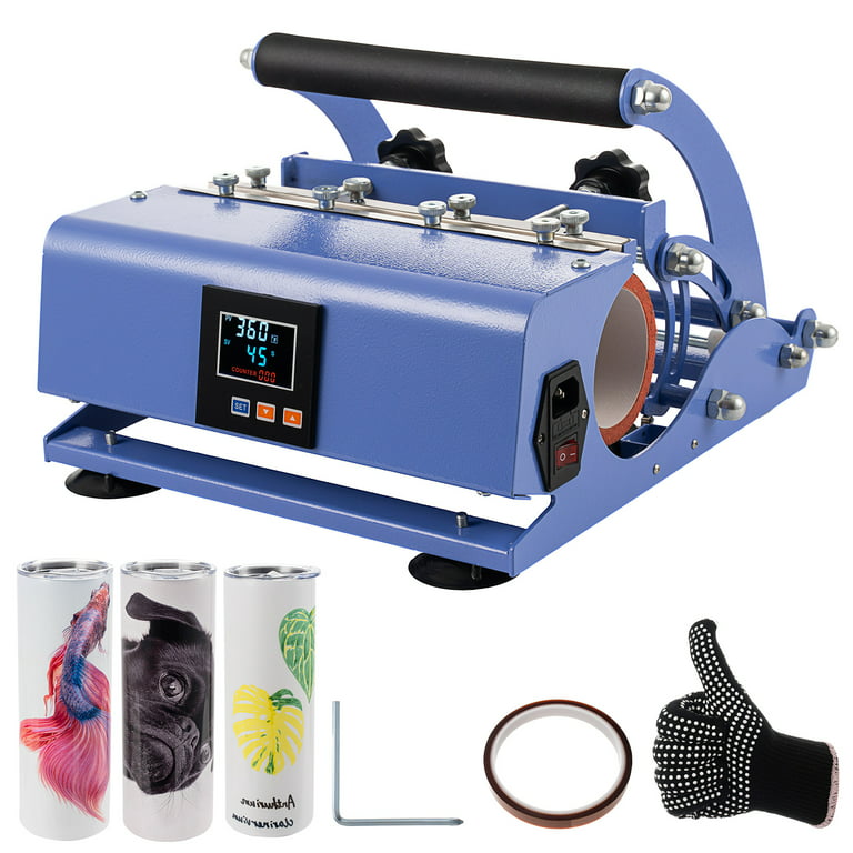 500W Tumbler Heat Press Machine, DIY Mug Cup Heat Sublimation Transfer