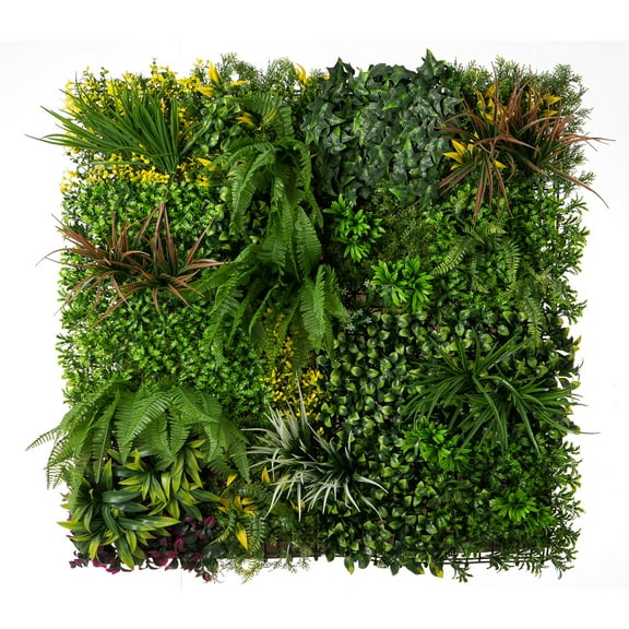 SHZOND 40"x40" Artificial Boxwood Mat Wall Hedge Decor Privacy Fence Panel Grass
