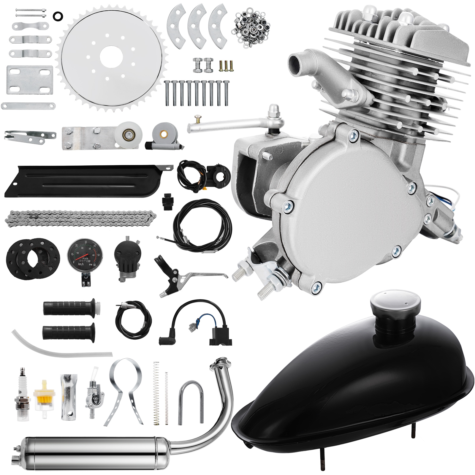 Anqidi 100CC 2Stroke Bicycle Petrol Engine Kit Motorized Bike Gasoline
