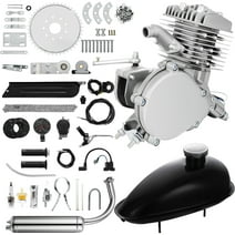 SHZOND 80cc Bike Motor Kit 2 Stroke Bicycle Engine Kit Single Cylinder Air Cooling Motorized Bike Kit with Speedometer Fit for 26"-28" Bikes